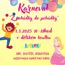 Karneval v dětském koutku Akvárko