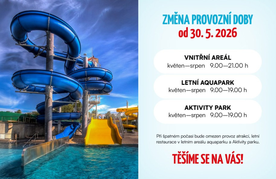 Změna otevírací doby - léto 2026